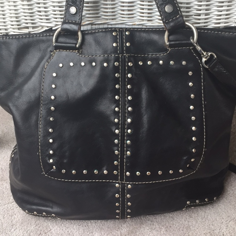 Michael Kors Black Studded Handbag